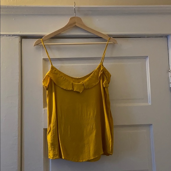 Yellow spaghetti strap top - Picture 2 of 3